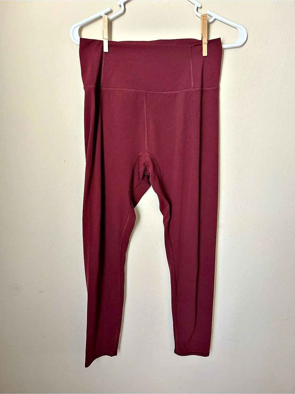 Free People Burgundy Leggings